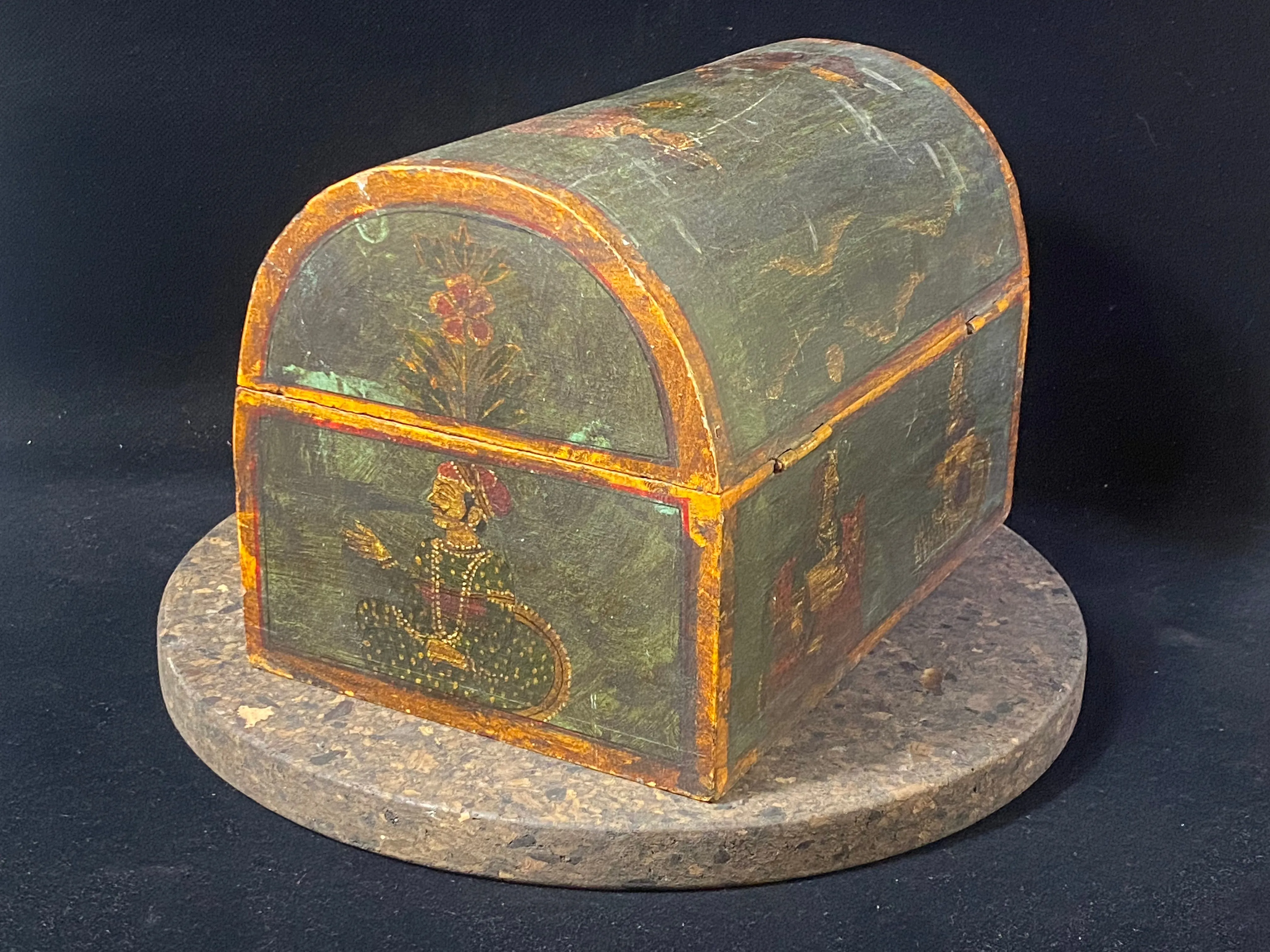 Old Painted Treasure Chest