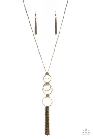 Paparazzi Join The Circle - Brass Necklace