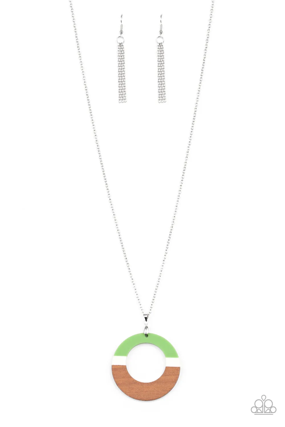 Paparazzi Sail Into The Sunset - Green Necklace