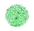 Pave Bling Bead - 12mm Peridot with 2mm Hole (1 Piece)