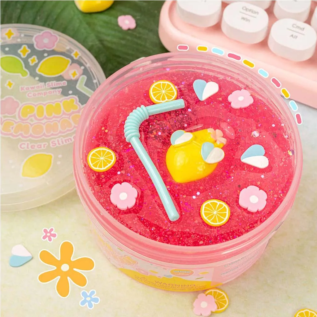 Pink Lemonade Clear Slime