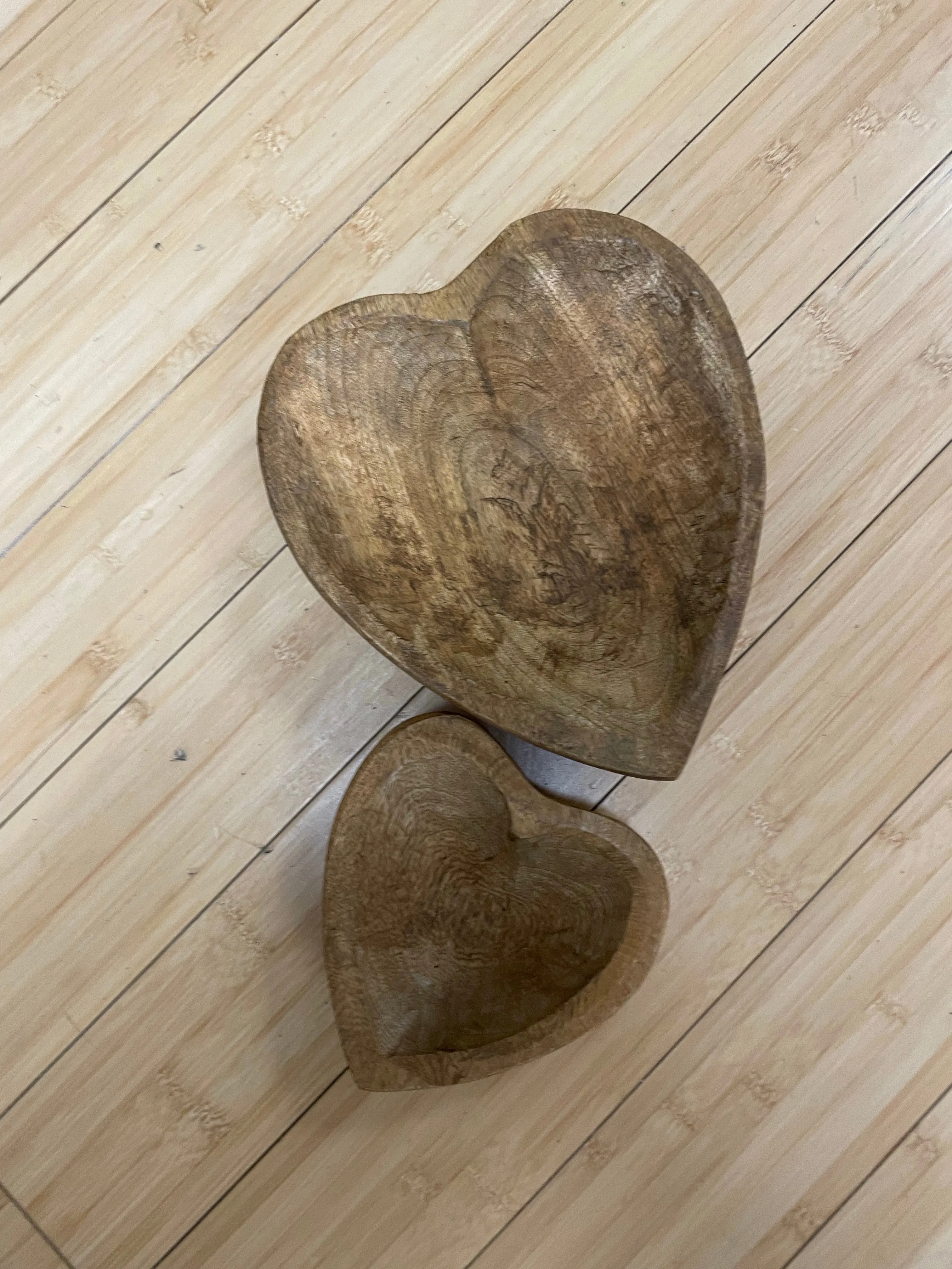 Premium Wooden Heart Bowl