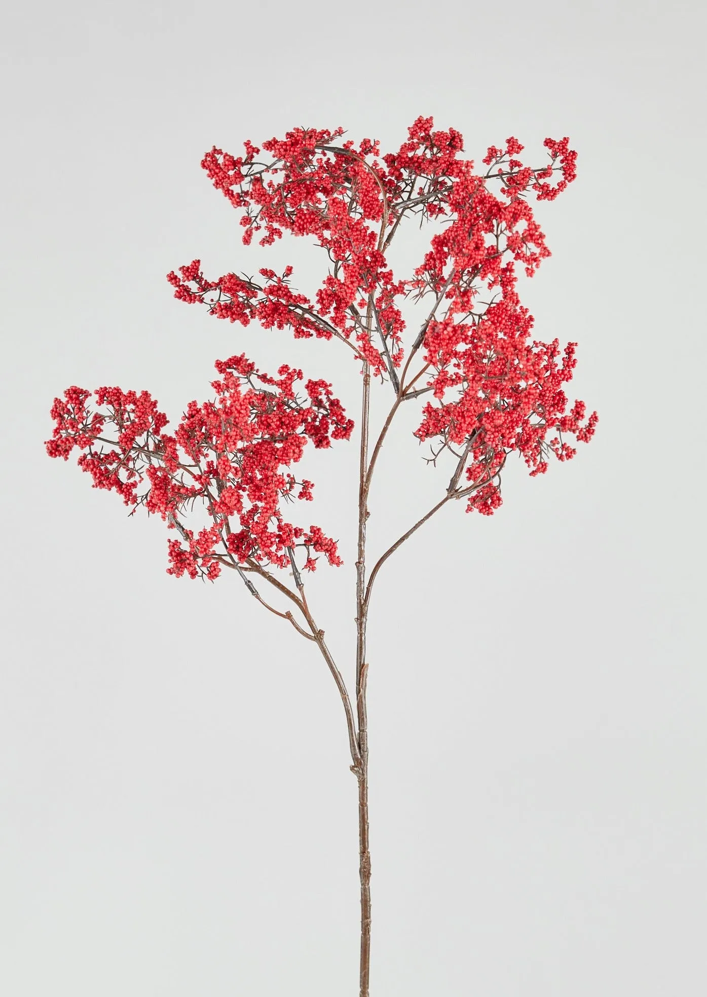 Red Artificial Berry Branch - 40"