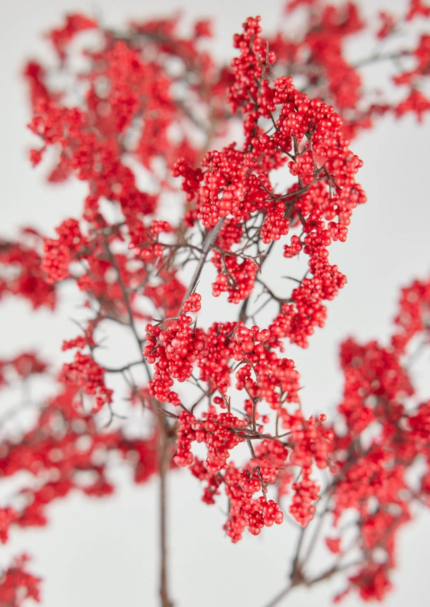 Red Artificial Berry Branch - 40"