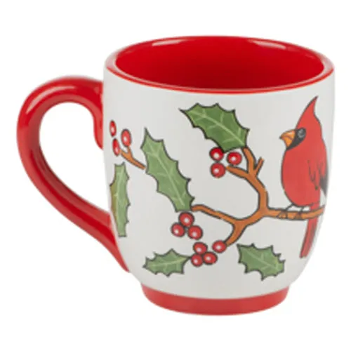 Red Bird Cardinal Ceramic Mug