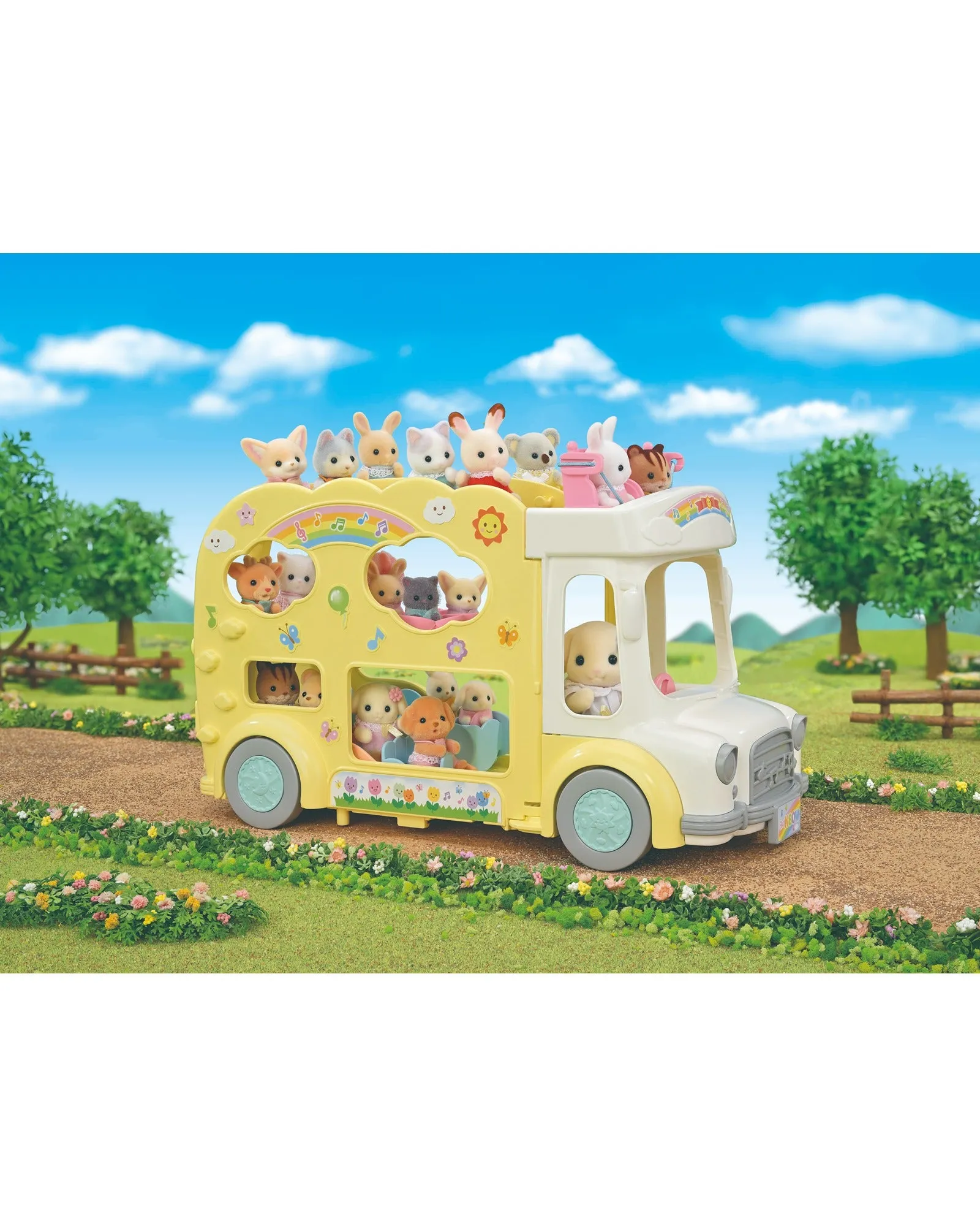 Sylvanian Families Rainbow Fun Nursery Bus