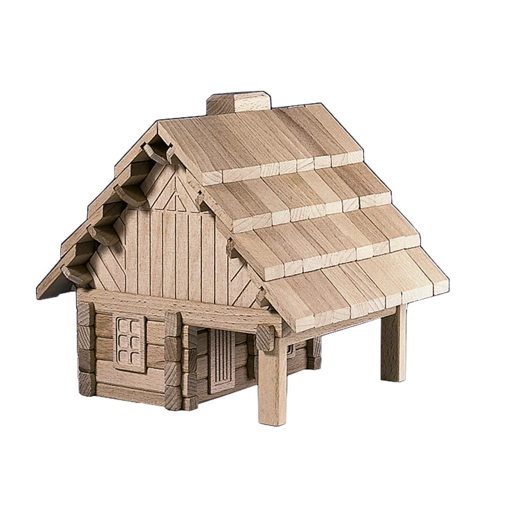 Wooden Building Puzzle - The Pub