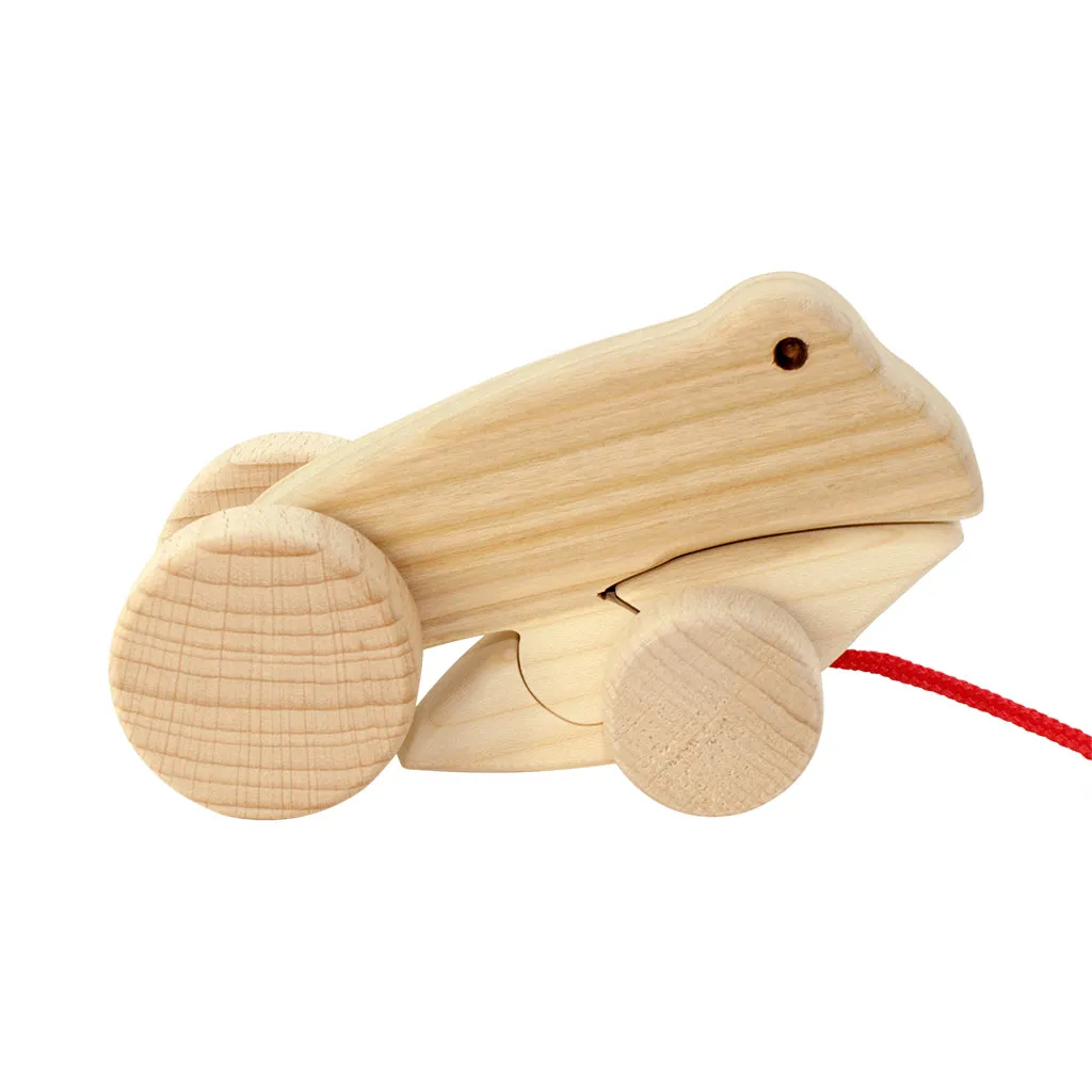 Wooden Frog Pull Along - Fletcher