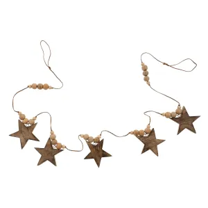 Wooden Star Garland