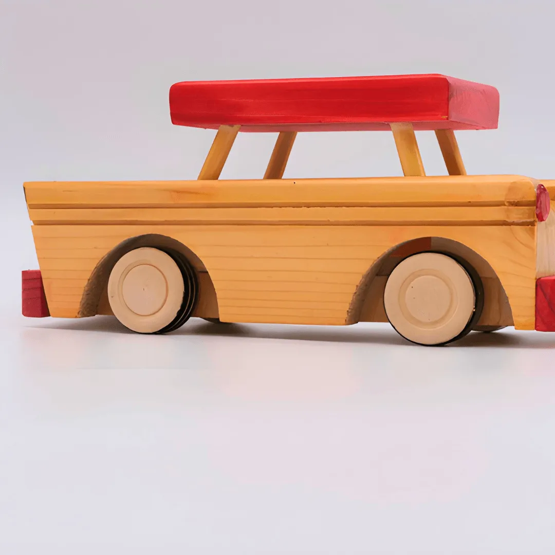 Wooden SUV Car for Kids 1 Year (Random colours will be send)