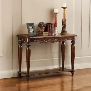 Wooden Twist Mzzy Hand Carved Teak Wood Console Table Royal Beautiful Design, Luxurious Home Decor for Living Room or Entryway