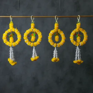 Yellow Parrot Hanging Decor Ring