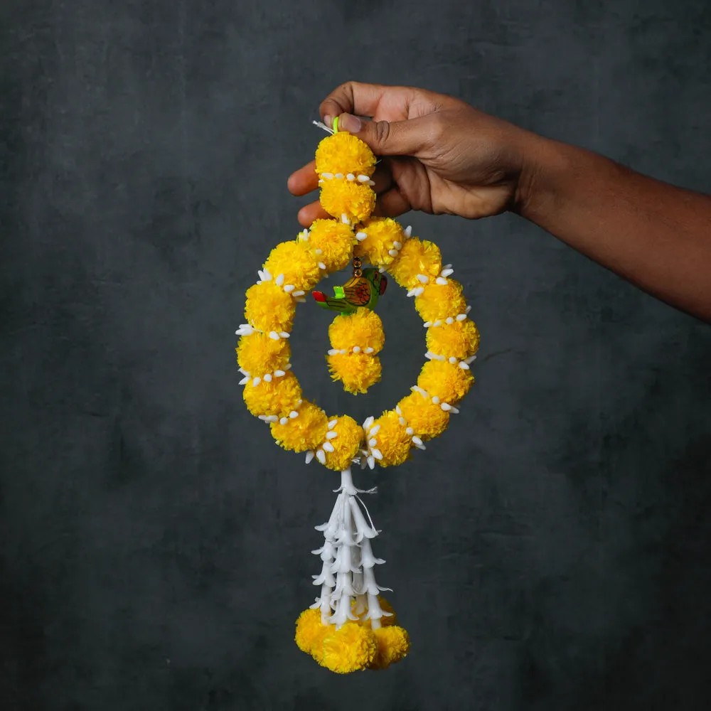 Yellow Parrot Hanging Decor Ring